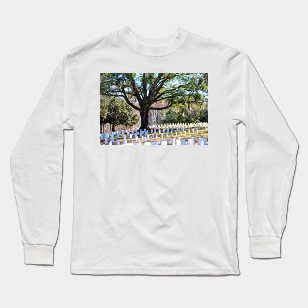 Wilmington National Cemetery Long Sleeve T-Shirt by Cynthia48